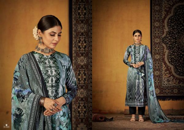 Rk Gold Nazreen Pure Velvet Pashmina Dress Material Collection